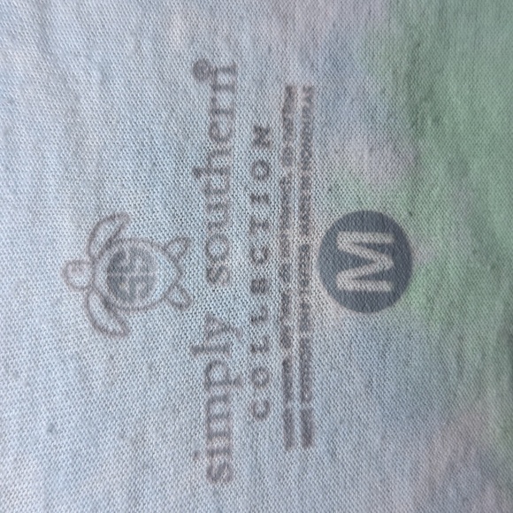 Simply Southern Tie-Dye Happy Camper Graphic T-shirt 100% Cotton Unisex Size M - Picture 3 of 5